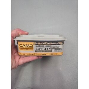 CAMO Hidden Deck Fasteners 2-3/8" #7 316 Stainless Steel Trimhead Screws 350ct